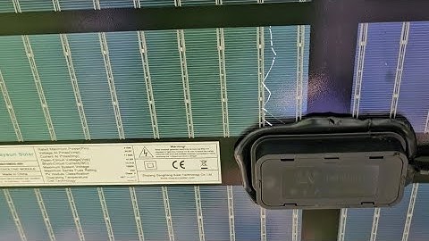 Micro cracks effect on performance of Maysun Solar panel #Mikroriss