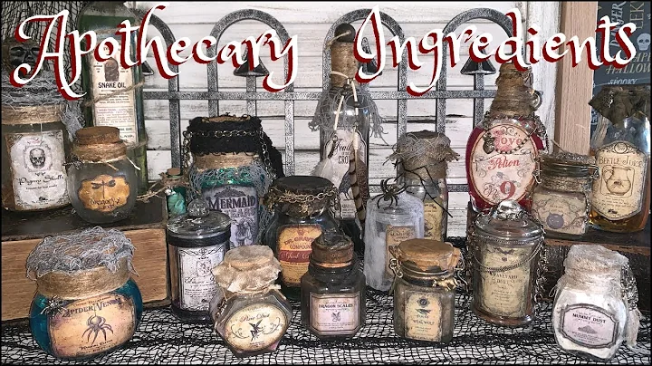 HALLOWEEN DIY DECOR | Apothecary Bottles & Magical Ingredients
