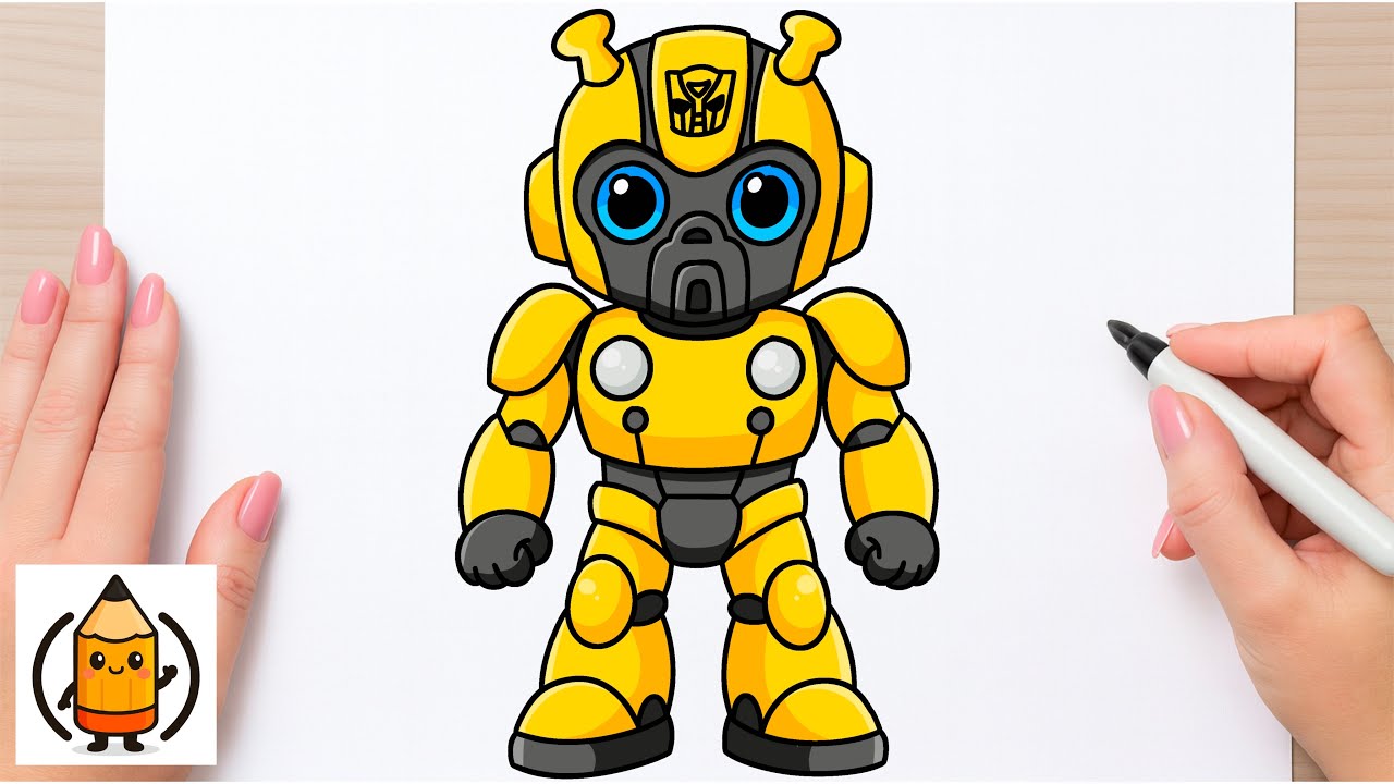 How To Draw Bumblebee From Transformers | Easy Drawing Tutorial