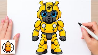 How To Draw Bumblebee From Transformers | Easy Drawing Tutorial  screenshot 3
