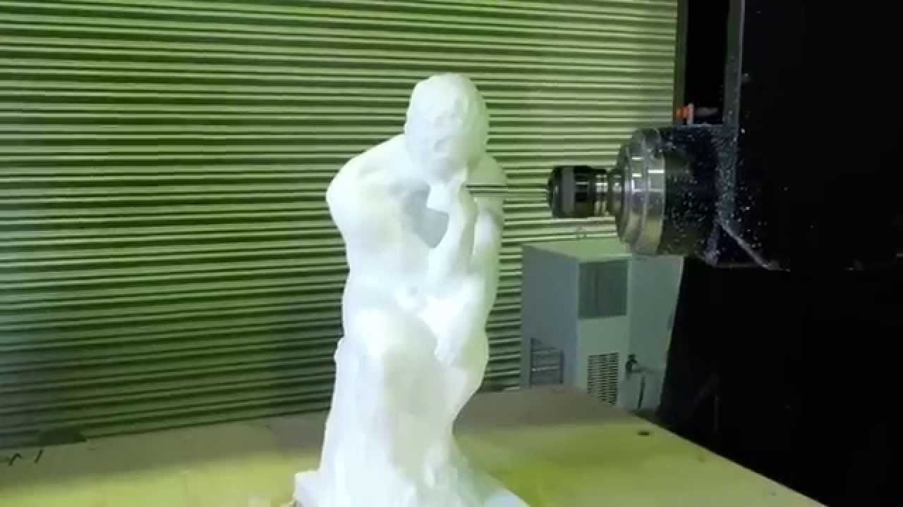 5-axis CNC ART STYRENE FOAM - YouTube