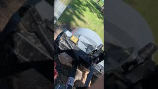 Massey Ferguson 1526 with Baumalight stump grinder part 1