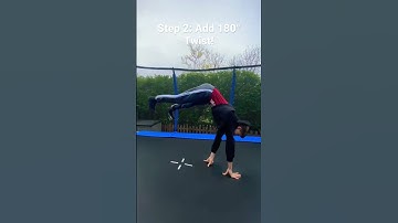 Thumbnail of How to front flip 180° twist! #trampoline #flips #insane #backflip #gtramp #viral #shorts
