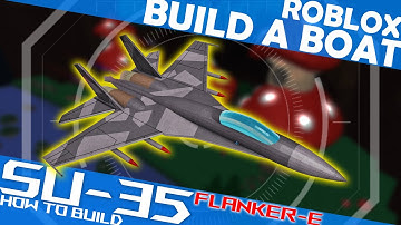 SU-35 Flanker E | How to Build | Roblox Build a Boat | Micro Block Fighter Jet | HawkesDad Gaming