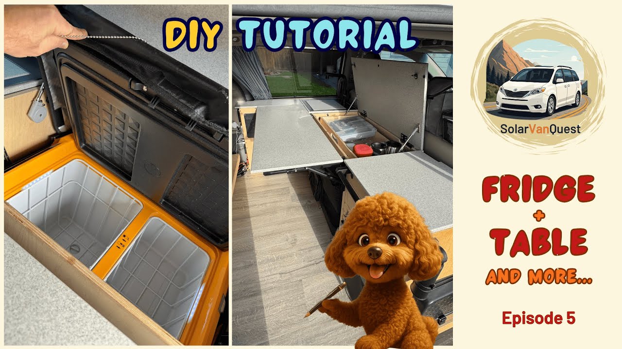 E05: The Ultimate DIY Campervan Upgrade: Fridge & Folding Table