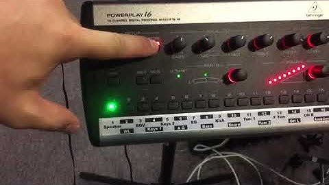 Behringer P16M: Save & Load presets