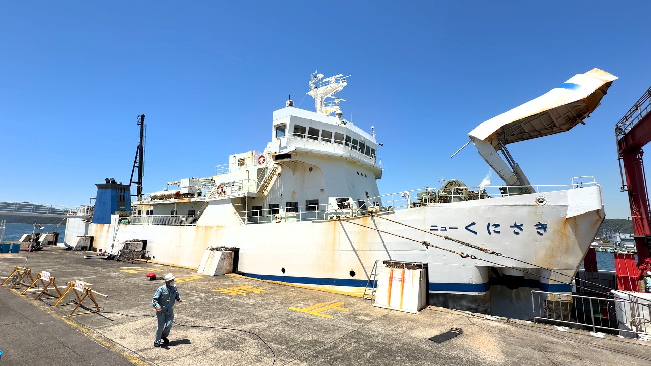 I was the only passenger on this ferry in Japan! Just for $25 I was the only passenger on this ferry in Japan! Just for $25