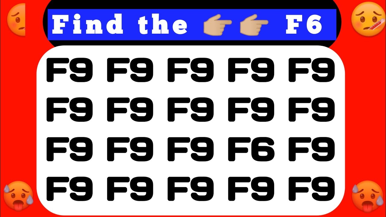 FIND THE ODD ONE OUT | NUMBER AND LETTER EDITION | SPOT THE DIFFERENCE ...