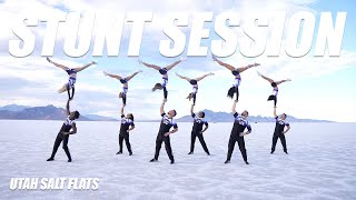 SALT FLATS STUNT SESSION (with Weber State Cheer)