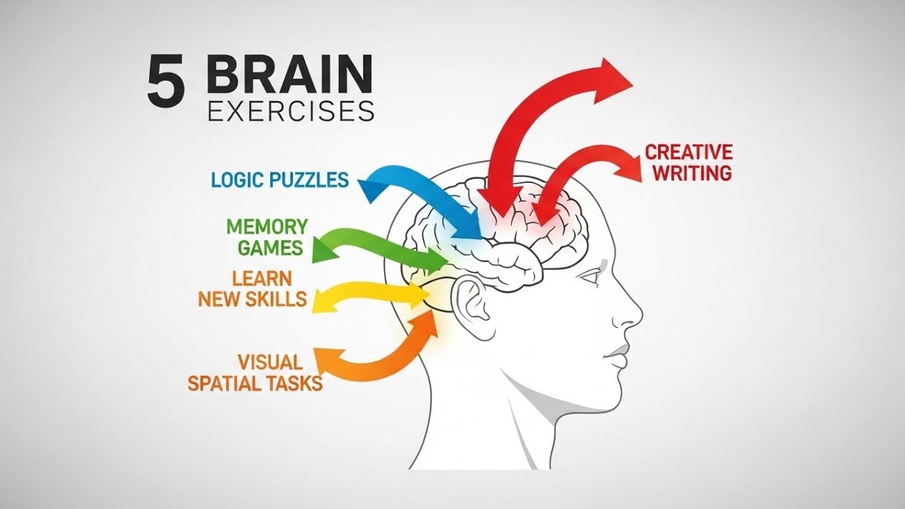 5 Simple Brain Exercises to Boost Your Brain Power & Focus - YouTube