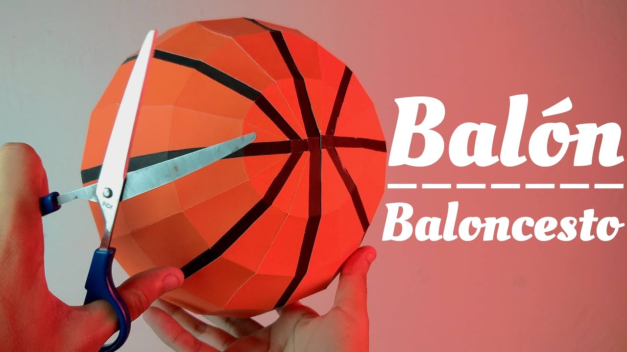 Cómo hacer una Bola de Baloncesto con PAPEL | Momuscraft - YouTube
