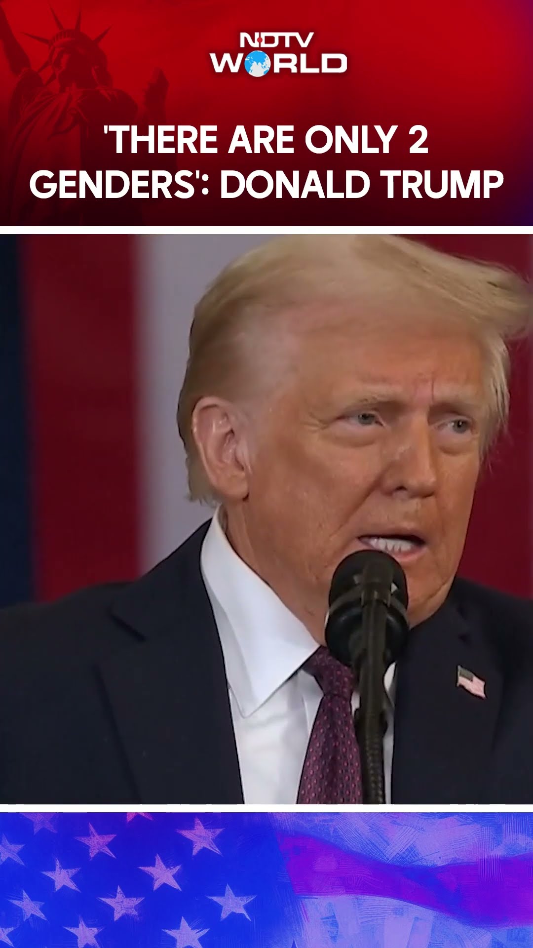 Donald Trump In His Inauguration Speech: There Are Only Two Genders, Male And Female