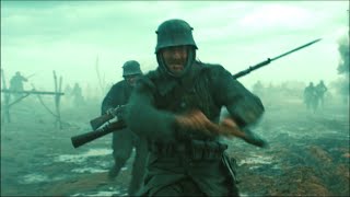 All Quiet On The Western Front (2022) - Paul and Kat destroy a Tank Scene