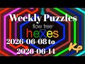 Flow Free Hexes - Weekly Puzzles - Dumbbell Challenge - 2026-06-08 to 14 - June 8th to 14th 2026