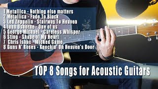 Top 8 Songs For Acoustic Guitars