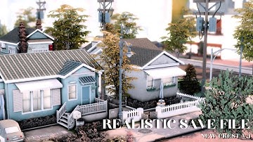 You’ve never seen Newcrest like this… |  The Sims 4 Realistic Save File 🌿 (no CC)