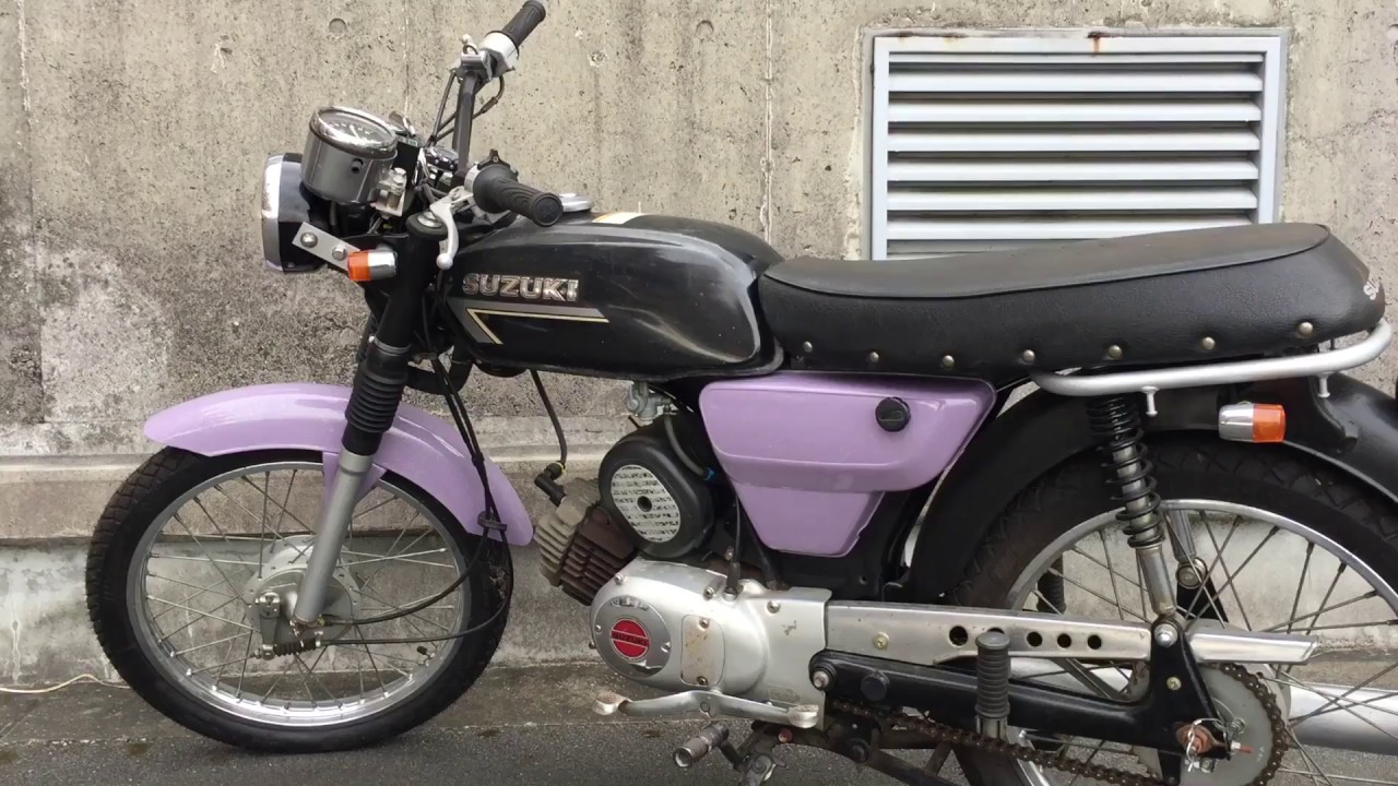 suzuki k90 コレダ90 2スト ノーマルマフラー 芯抜き(๑˃̵ᴗ˂̵) - YouTube