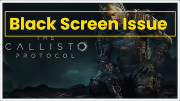 THE CALLISTO PROTOCOL Game Black Screen Issue