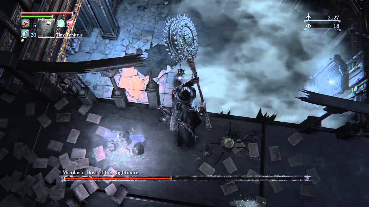 Bloodborne Micolash Host of The Nightmare NG Poison Knives YouTube
