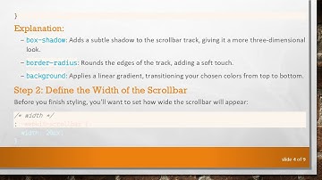 Create a Custom Scrollbar with Gradient Colors in CSS