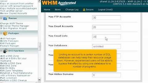 How to manage account packages in WHM | FastDot Cloud Hosting
