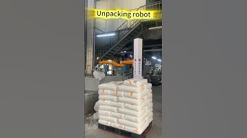 Unpacking robots#machine #unpacking #palletizingrobot #palletizer