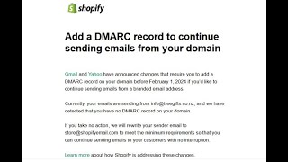 Shopify - How To Add a DMARC Record To Continue Sending Emails From Your Domain 2024