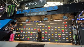 Sam Kesek Singing our National Anthem Monster Energy Supercross at Lucas Oil Stadium - 03/16/2024