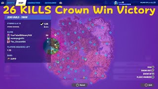 26 KILLS 4 Crown Win Victories In A Row Fortnite Chapter 5 Season 3 Full Gameplay