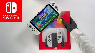 New Nintendo Switch OLED (White) - Unboxing + Gameplay
