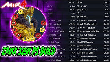 Zrikx Build: Stats Overview | MIR4 Lancer Build