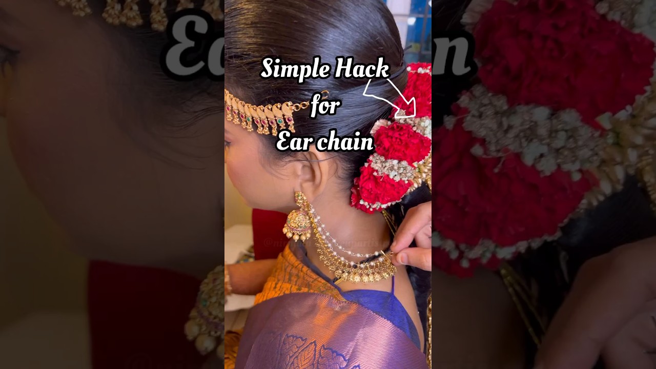 Simple hacks for ear chain  || pl Subscribe❤️ Bookings 🤙 8050340612 