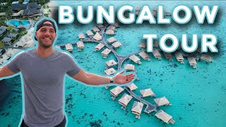 TAHITI OVERWATER BUNGALOW ROOM TOUR (Hilton Mo'orea)