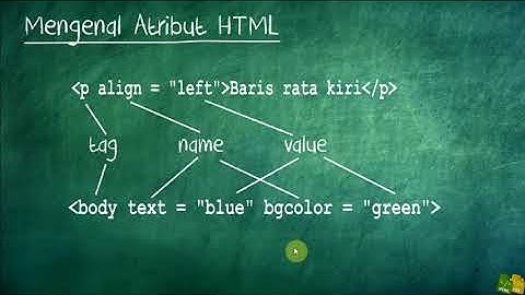 Tutorial HTML & CSS - 06 Mengenal Atribut HTML