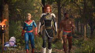 Blade from Marvel's Midnight Suns heading into battle in his bathing suit