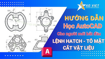Học AutoCAD | Tự Học AutoCAD - Hướng Dẫn Lệnh HATCH Tô Màu Ký Hiệu Cho Miền Đối Tượng