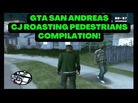 GTA: San Andreas CJ Roasting Pedestrians