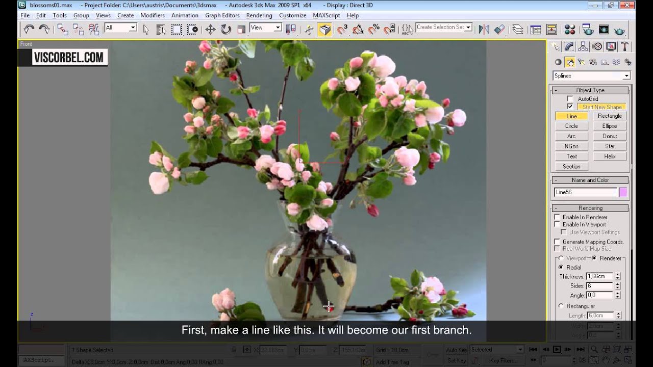 Модели цветов 3d max