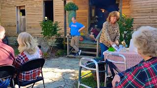 Tim Farmer his wife Nicki and daughter Kelly at Smithville Mill for a Chilly Cooking demonstration.