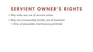 Property Law tutorial: Scope of Easements | quimbee.com