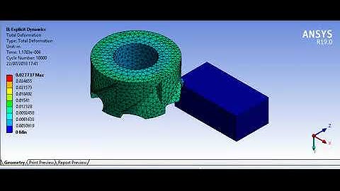 Cutting Tool Simulation using ANSYS