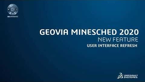 MineSched 2020 - New Feature - Refreshed User Interface