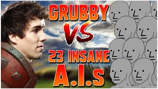 FACING 23 INSANE A.I.s!! | WC3 | Grubby