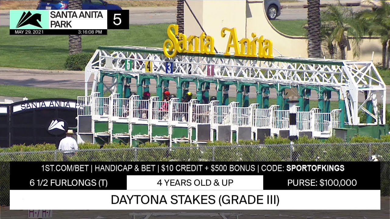 Bombard wins the Grade 3 Daytona Stakes on May 29th, 2021 at Santa Anita Park.