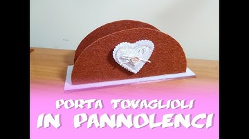 DIY porta tovaglioli in pannolenci
