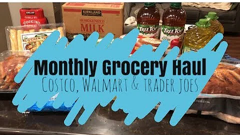 January Monthly Grocery Haul & Meal Plan $348.19 || Costco, Walmart & Trader Joe's