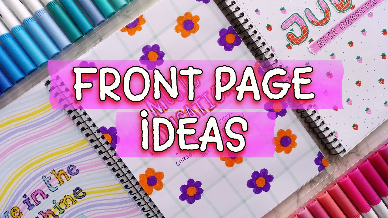 EASY FRONT PAGE DESIGN FOR SCHOOL PROJECT or ASSIGNMENT💘 NOTEBOOK FIRST ...