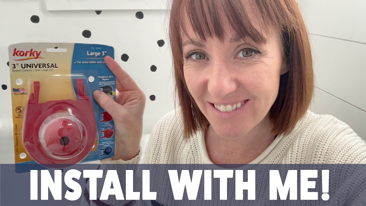 How to install a Korky toilet flapper!