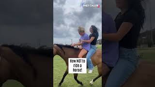 Please Don't Ride A Horse Like This...