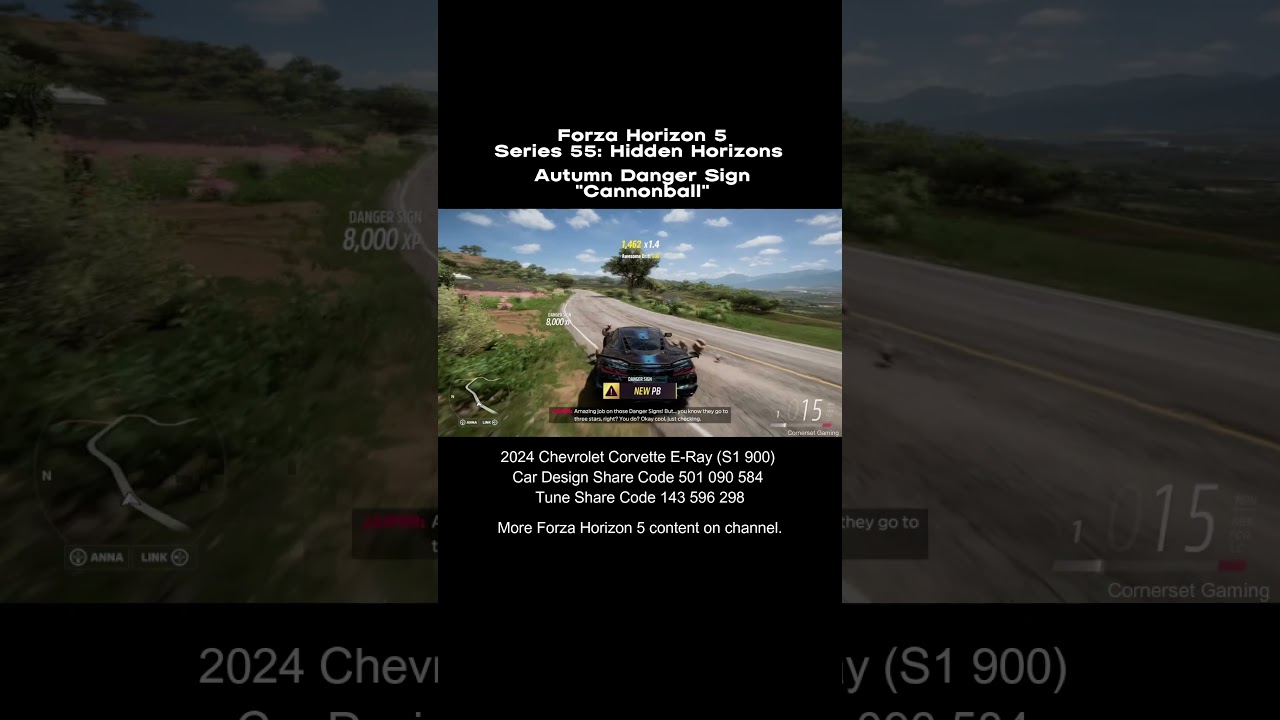 Forza Horizon 5 Hidden Horizons – Autumn Danger Sign "Cannonball"